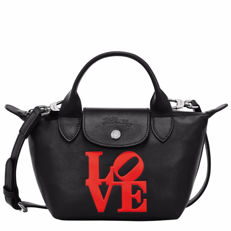 Black Longchamp Longchamp X Robert Indiana XS Women's Handbags